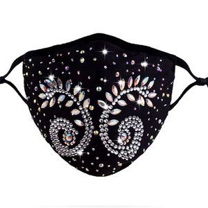 Swarovski Crystal Face Masks with Micron Filter - All Colors!